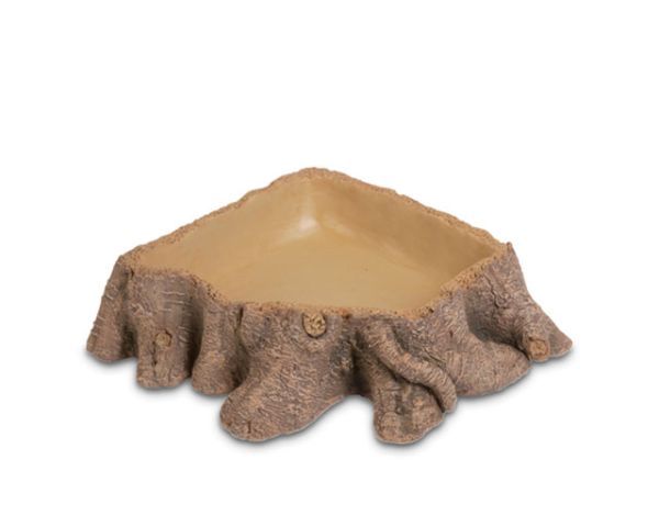 Trinkschale Stump 3 28 x 26 x 8 cm – Wurzelimitierende Optik, HOBBY