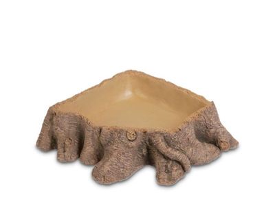 Trinkschale Stump 3 28 x 26 x 8 cm – Wurzelimitierende Optik, HOBBY