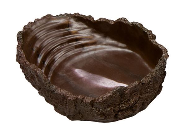 Trinkschale S 9 x 7 x 3 cm 50 ml – Felsimitierende Optik, HOBBY, mit Stufen