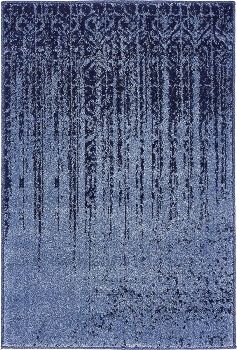 Good Times" Blau – 65x90 cm, Modern, Strapazierfähig, OEKO-TEX