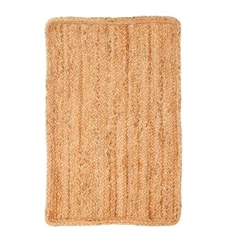 Teppich &quot;Lola&quot; rechteckig 90 x 60 cm – Natur, 100% Jute, robust &amp; nachhaltig