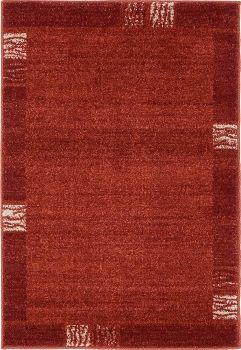 Good Times" Rostrot – 91x66 cm, Modern, Strapazierfähig, OEKO-TEX