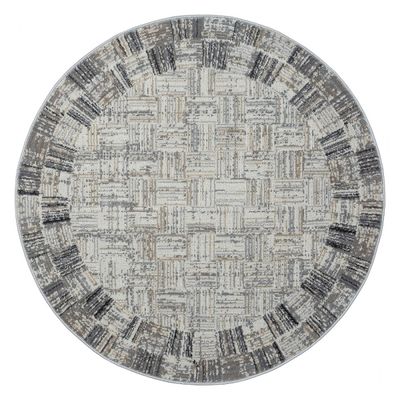 Teppich &quot;My Mood&quot; Creme – Rund, 120x120 cm, Skandi-Design, Robust, Pflegeleicht