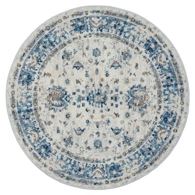 Teppich &quot;My Heriz&quot; Beige – Rund, 120x120 cm, Orientdesign, Robust, Pflegeleicht