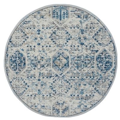 Teppich &quot;My Heriz 2&quot; Beige – Rund, 120x120 cm, Orientdesign, Robust, Pflegeleicht