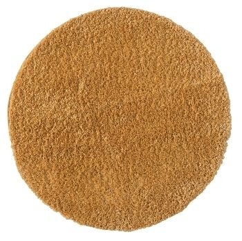 Teppich &quot;My Shaggy&quot; Goldgelb – Rund, 120x120 cm, Flauschig,