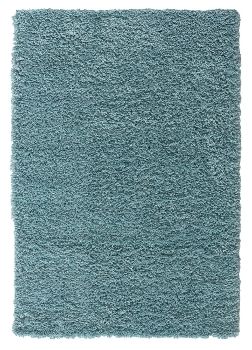 Teppich &quot;My Shaggy&quot; Hellblau – 150x100 cm, Flauschig, Fussbodenheizung