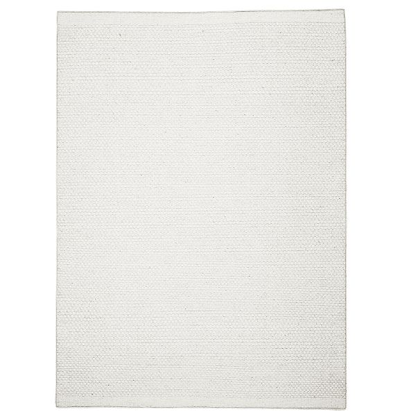 Teppich &quot;Wooly Dreamscape&quot; Naturweiss – 130x70 cm, Wolle, Gemütlich