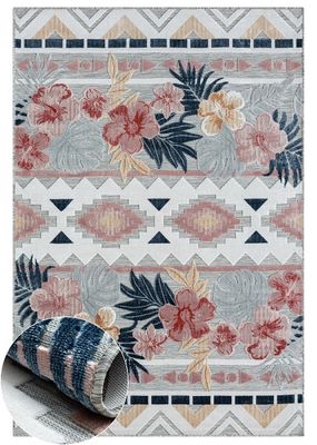 Outdoorteppich Flora – 160x100 cm, Robust, Wetterfest