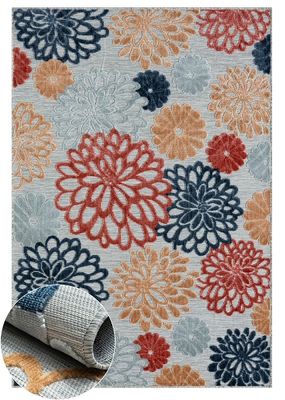 Outdoorteppich Blossom – 160x100 cm, Robust, Wetterfest