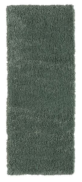 Teppich &quot;My Shaggy&quot; Hellgrün – 200x80 cm, Flauschig, Fussbodenheizung