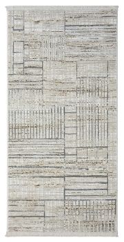 Teppich &quot;My Love&quot; Creme – 150x80 cm, Retro Style, Robust, Pflegeleicht