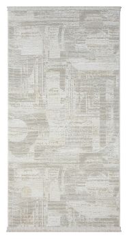 Teppich &quot;My Circles&quot; Creme – 150x80 cm, Retro Style, Robust, Pflegeleicht