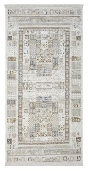 Teppich &quot;My Kashkuly&quot; Creme – 150x80 cm, Retro Style, Robust, Pflegeleicht