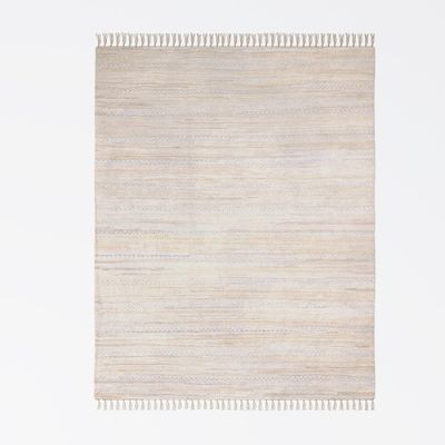Teppich &quot;Shady&quot; Creme – 170x120 cm, Upcycled Cotton, Wendbar, Pflegeleicht