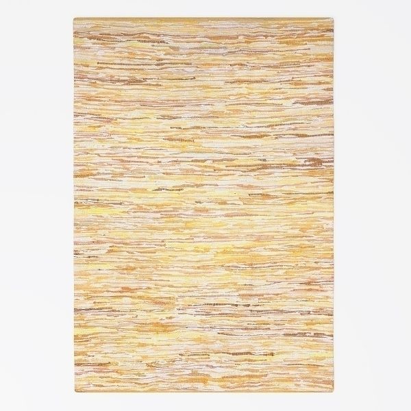 Teppich &quot;Ashraf&quot; Gelb Mix – 170x120 cm, Upcycled Cotton, Wendbar, Pflegeleicht