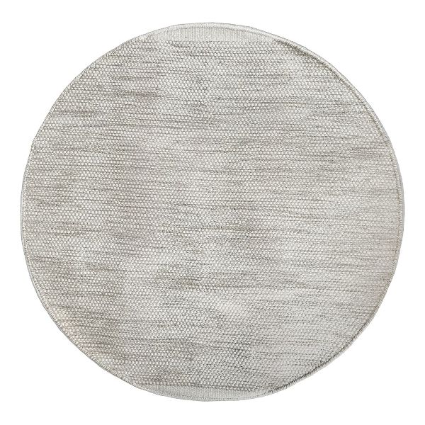 Teppich &quot;Wooly Oasis&quot; Natur – Rund, 100x100 cm, Upcycled Cotton, Wendbar, Pflegeleicht