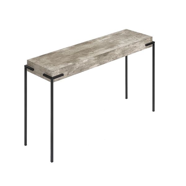 Konsolentisch Bristol – Betonfurnier, Metallbeine, modernes Design, 120 cm