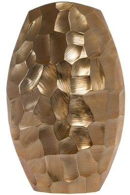 Vase Valessa gehämmert Gold Metall, Small, 9x19x30 cm, elegant & dekorativ Vase Valessa gehämmert Gold Metall, Small, 9x19x30 cm, elegant & dekorativ