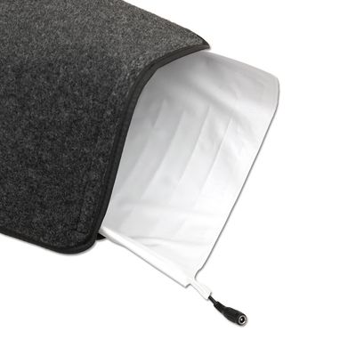 Wärmeplatte Heizmatte für Hunde / Haustiere Filz 40x60 cm, 230/24V mit Trafo, Bissschutz, absteckbares Kabel