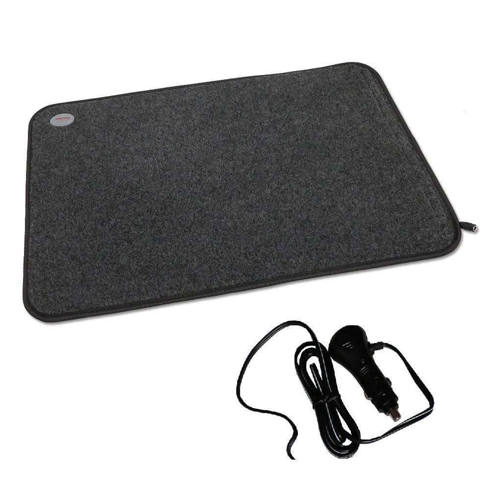 Hunde Heizmatte / Wärmeplatte 40x60 cm Filz KFZ-Stecker für Zigarettenanzünder