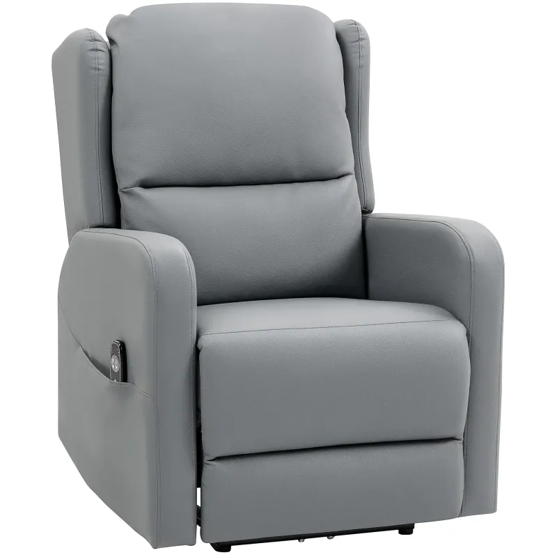 Elektrischer Massagesessel Grau | Knetmassage, 135° Liege, optional Montageservice