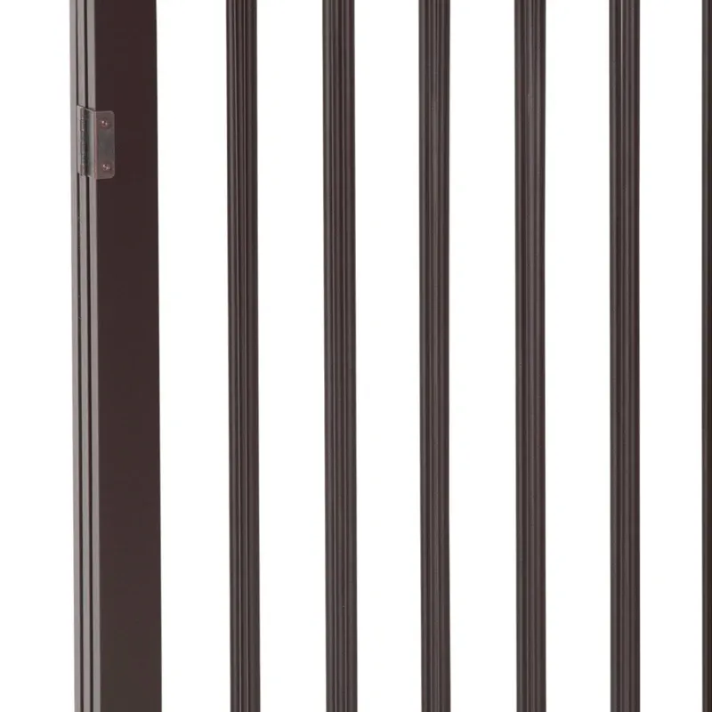 Modulares faltbares Hundegitter 160x76 cm, MDF, kaffee, flexibel & platzsparend