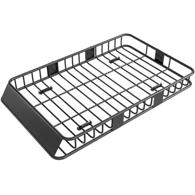 Universal Dachgepäckträger Auto Dachkorb – Metall, 162x99x16cm, Schwarz Universal Dachgepäckträger Auto Dachkorb – Metall, 162x99x16cm, Schwarz