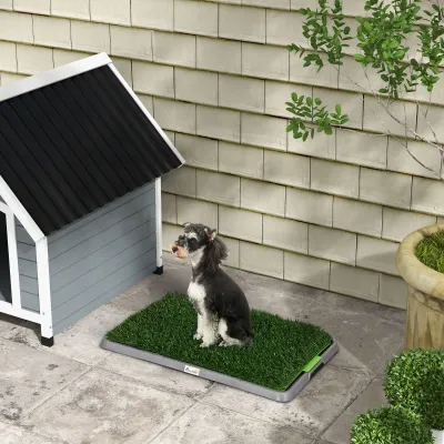 Hundetoilette Welpentoilette Hundeklo, Kunstrasen – Innen & Aussen, Pflegeleicht