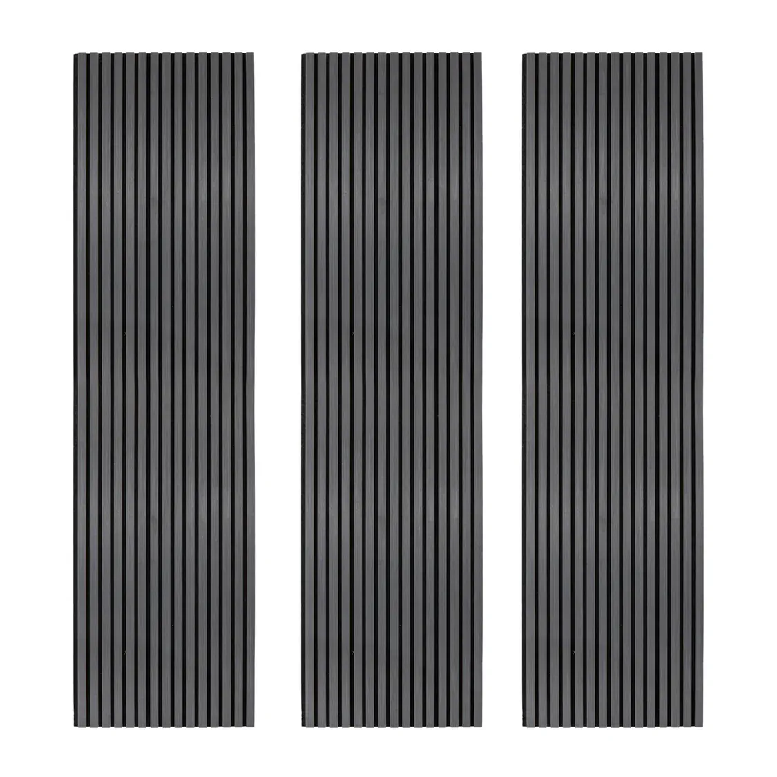 Akustische Wandpaneele Anthrazitgrau – 3er-Set, Schallabsorbierend &amp; Schwer Entflammbar