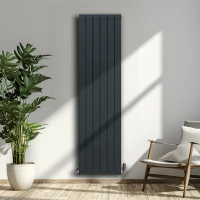 Aluminium Paneelheizkörper Anthrazitgrau – 1800x475 mm, 8783 BTU