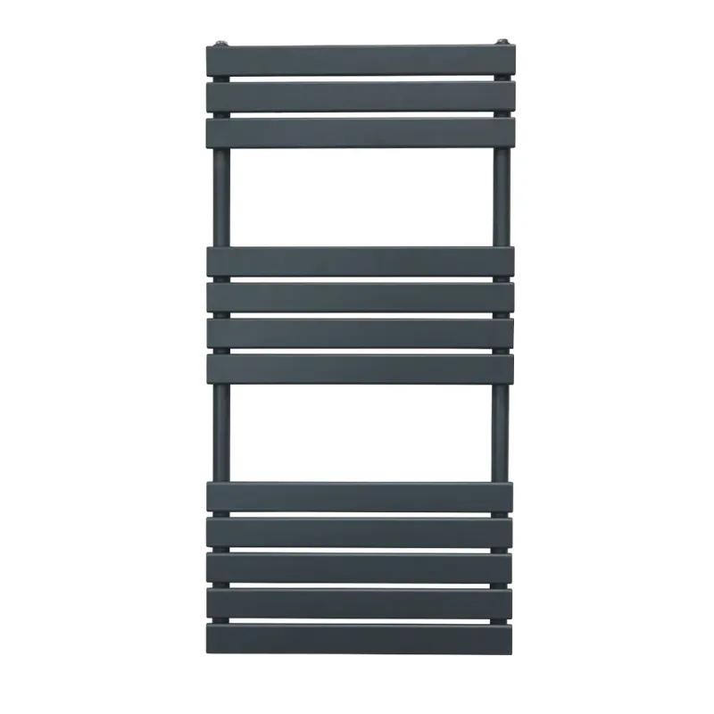 Badheizkörper, Flachheizkörper Handtücher Anthrazitgrau – 1200x600 mm, 2461 BTU