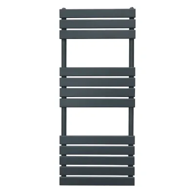 Badheizung, Flachheizkörper Handtücher Anthrazitgrau – 1200x450 mm, 1892 BTU