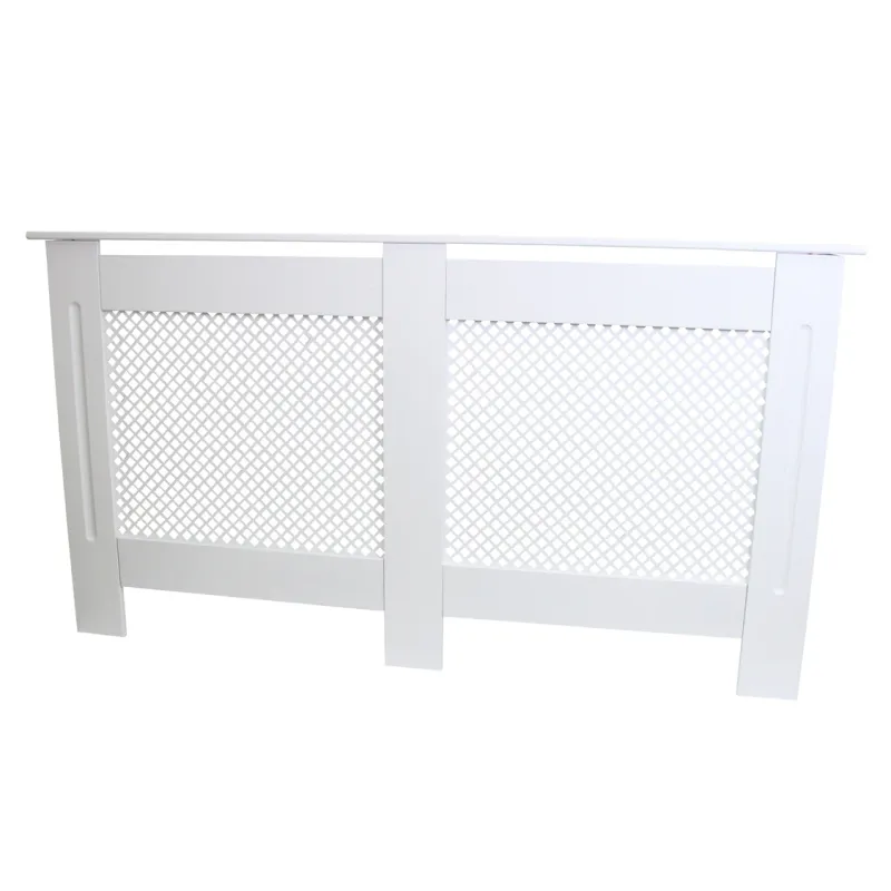 Heizkörperverkleidung Weiss – 1515 mm, MDF &amp; Regalplatz