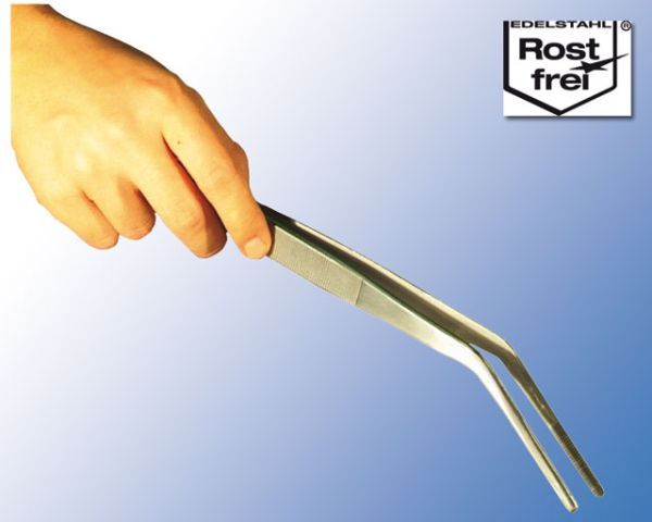 Terrarium Pinzette Gebogen 35 cm – Rostfrei, Fütterung &amp; Pflege