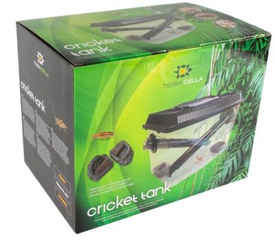 Heuschreckentank Cricket-Tank Terra Della – 30x19x20 cm, Praktische Röhren
