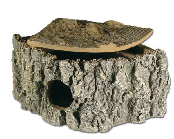 Terrarium Eckhöhle Bark 21x15x11 cm – Polyresin, Wetbox &amp; Versteck