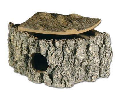 Terrarium Eckhöhle Bark 21x15x11 cm – Polyresin, Wetbox &amp; Versteck