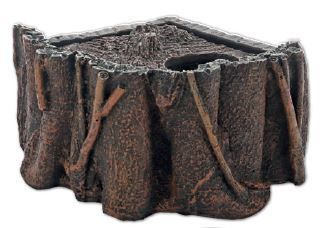 Terrarium Liana Corner M – 16x16x9,5 cm, Eckhöhle, Polyresin, Wetbox