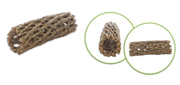 Terrarium Vuka Stick M – 16x5,5x5,5 cm, Vukawood-Optik, Versteck &amp; Deko