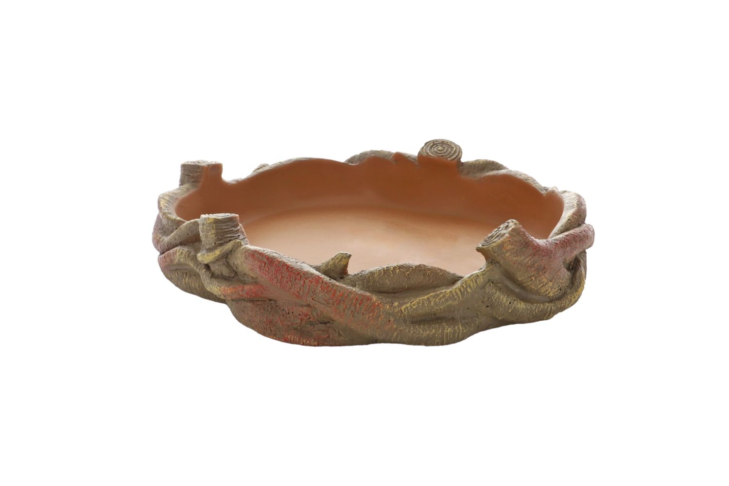 Terrarium Trinkschale Liana M – 19,5x17x4 cm, Lianenoptik, Robust &amp; Hygienisch