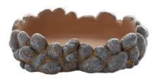 Terrarium Trinkschale Pebbles S – 12x11x3 cm, Steinoptik, Robust &amp; Hygienisch