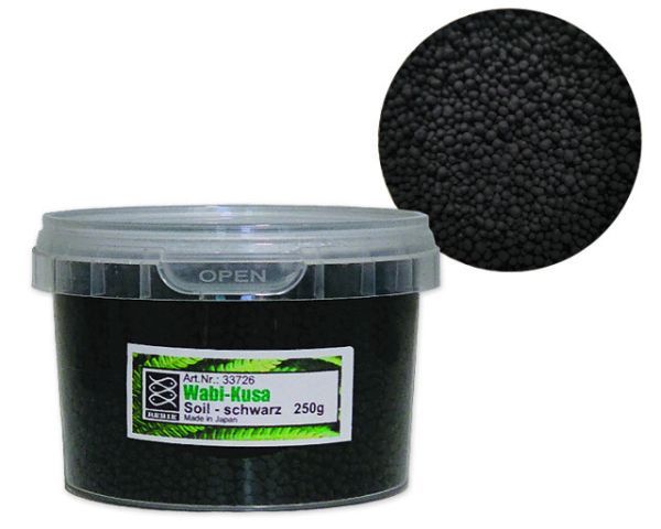Wabi-Kusa Soil Schwarz 250g – Japanische Qualität, Für Wabi-Kusa Bälle &amp; Gläser