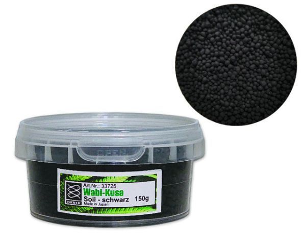 Wabi-Kusa Soil Schwarz 150g – Japanische Qualität, Für Wabi-Kusa Bälle &amp; Gläser