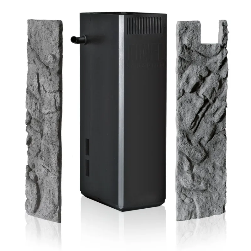Filter Cover Stone Granite – 55,5x16,8/15,7 cm, Felsstruktur, Granitfarben, Für JUWEL Filter