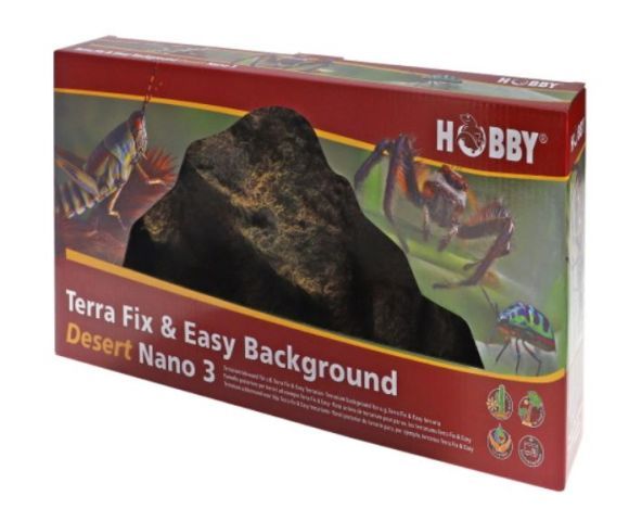 Terrarium-Rückwand Terra Fix &amp; Easy Background Desert Nano 3 – 3D-Struktur, Naturnah