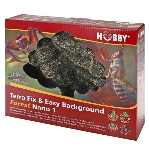 Terrarium-Rückwand Terra Fix &amp; Easy Background Forest Nano 1 – 3D-Struktur, Naturnah