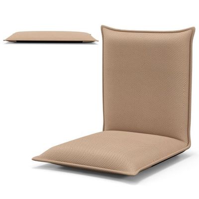 Bodenstuhl Bodensessel – 6-stufig verstellbar, gepolstert, Beige
