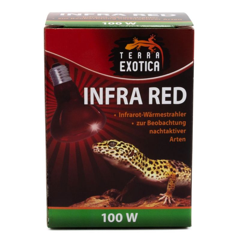 Infra Red – Infrarot Reflektorstrahler für Terrarien, 100 Watt