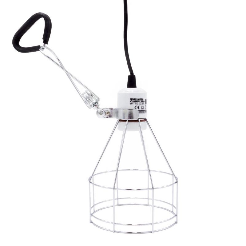 Wire Mesh Clamp Lamp – Terrarium Gitter-Klemmlampe